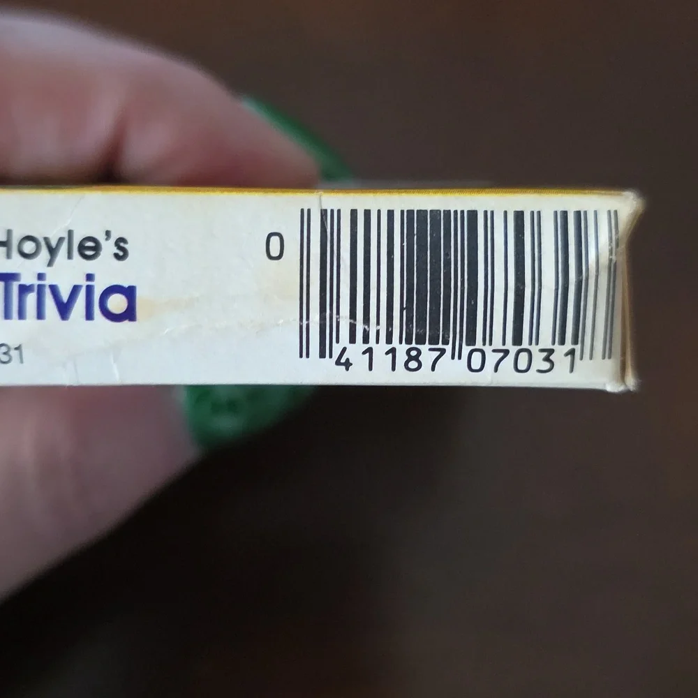 Vintage 1984 Professor Hoyle Pocket Television TV Game Card Deck Series 2 Hoyle